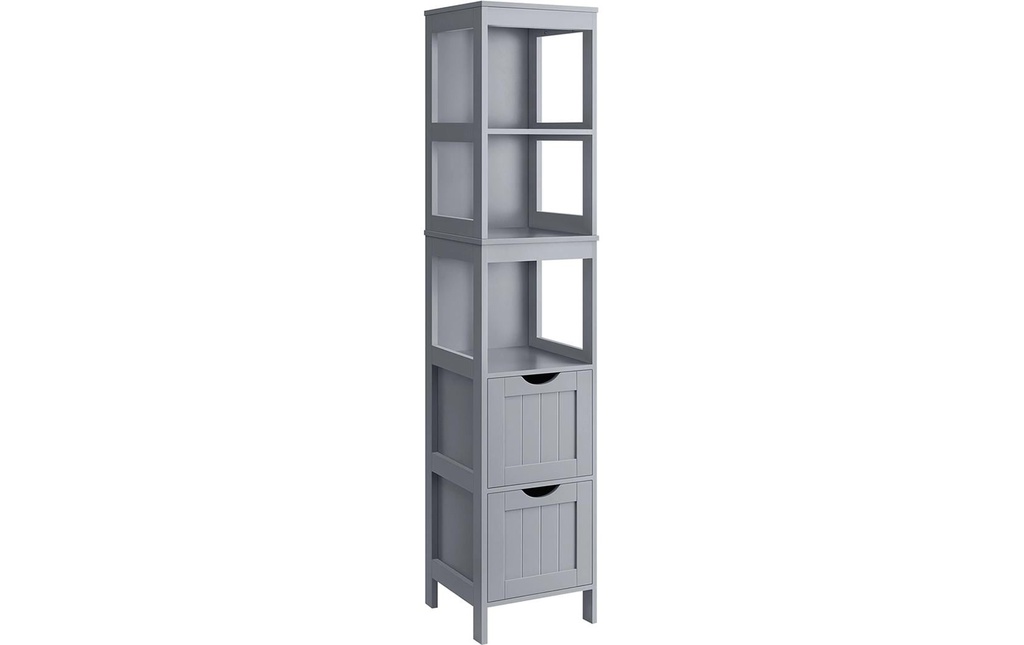 VASAGLE Commode dans le style maison de campagne 30 x 141.5 cm, Gris