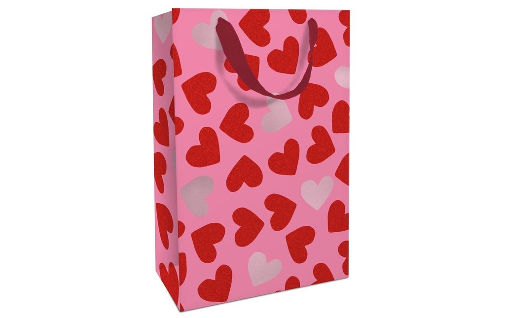 Braun + Company Sac cadeau Coeurs 26 x 36 x 13 cm