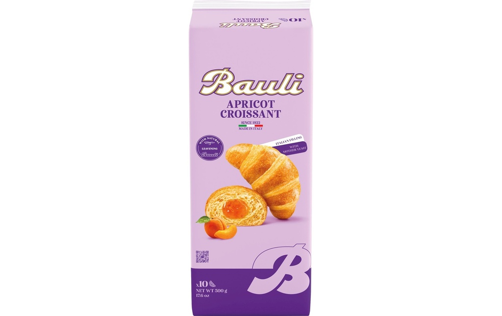 Bauli Croissant – Abricot 10 pièces, 500 g