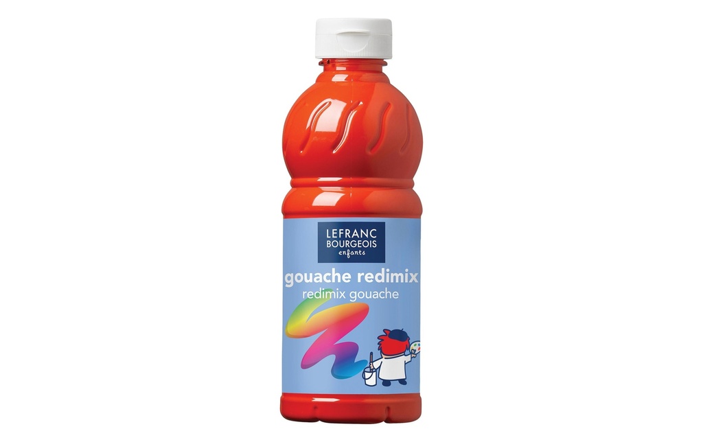 LEFRANC Peintures tempera Redimix 500 ml, vermillon