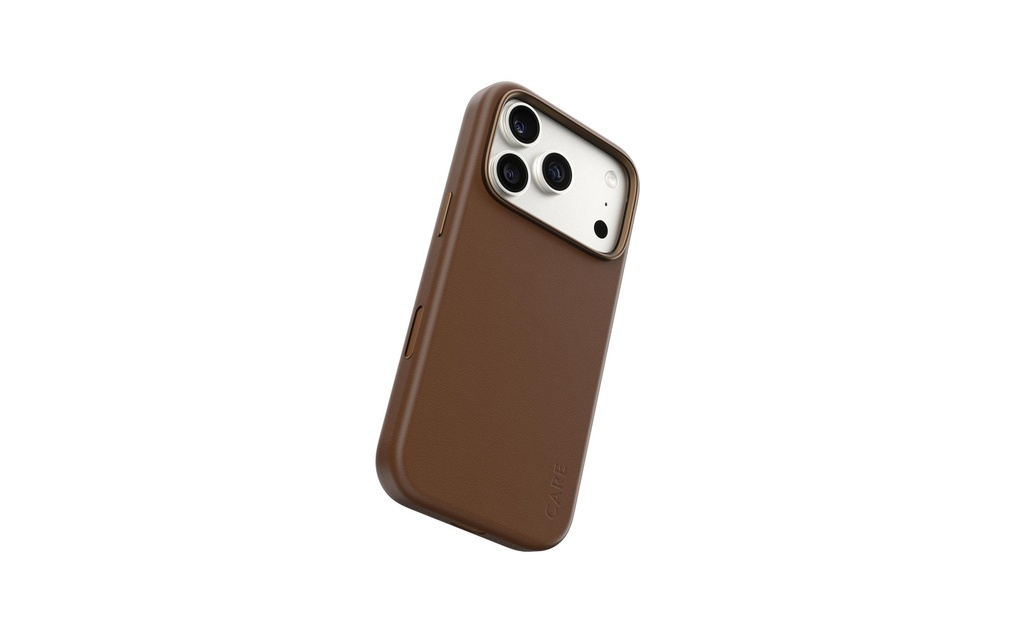 CARE Coque arrière Solo pour iPhone 17 Pro Marron