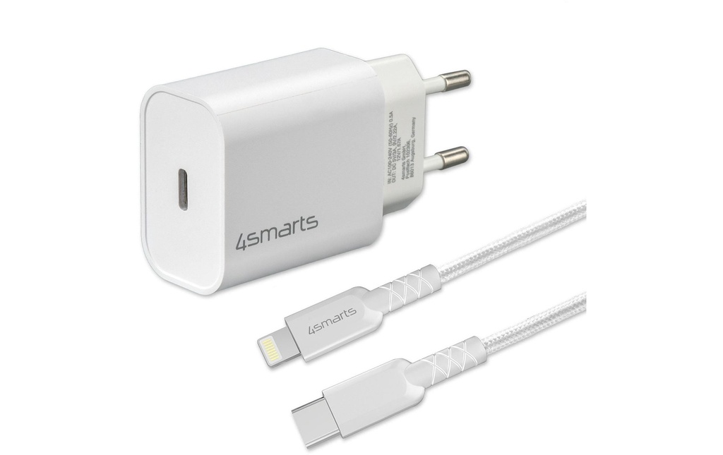 4smarts Chargeur mural USB VoltPlug PD 20W + Lightning