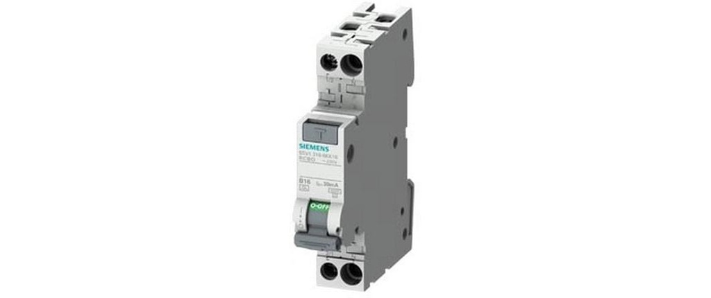 Siemens FI/LS compact 1TE 1P+N 6kA type A 30mA C13