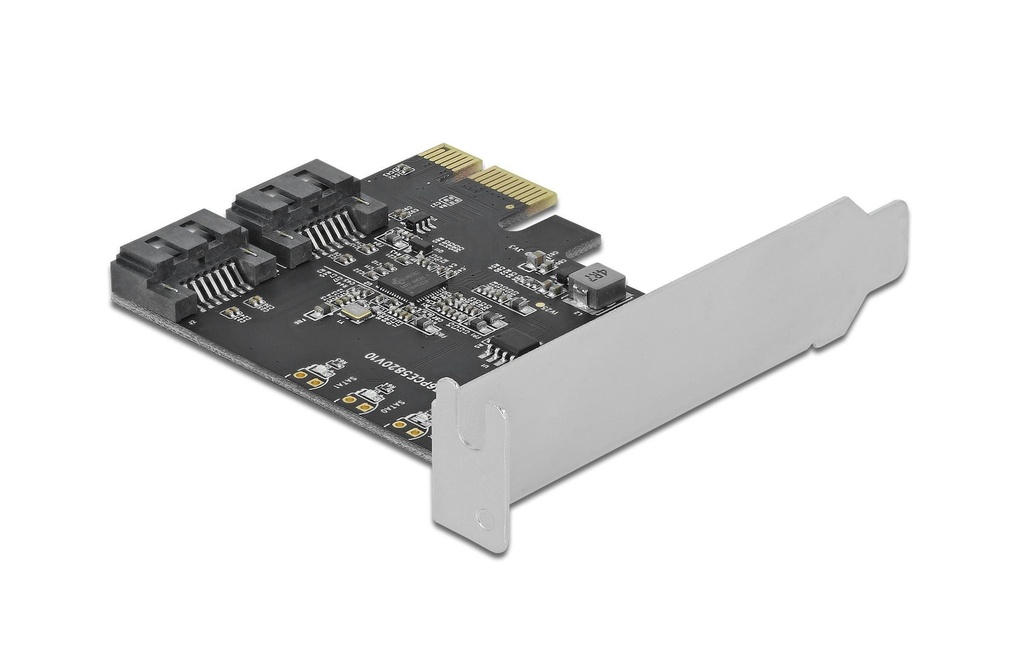 Delock Adaptateur de bus hôte 2 Port SATA PCIe Carte