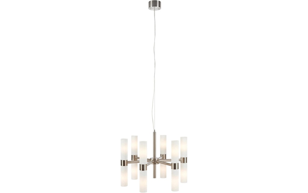 Markslöjd Lampe suspendue Elara 12 flammes acier blanc