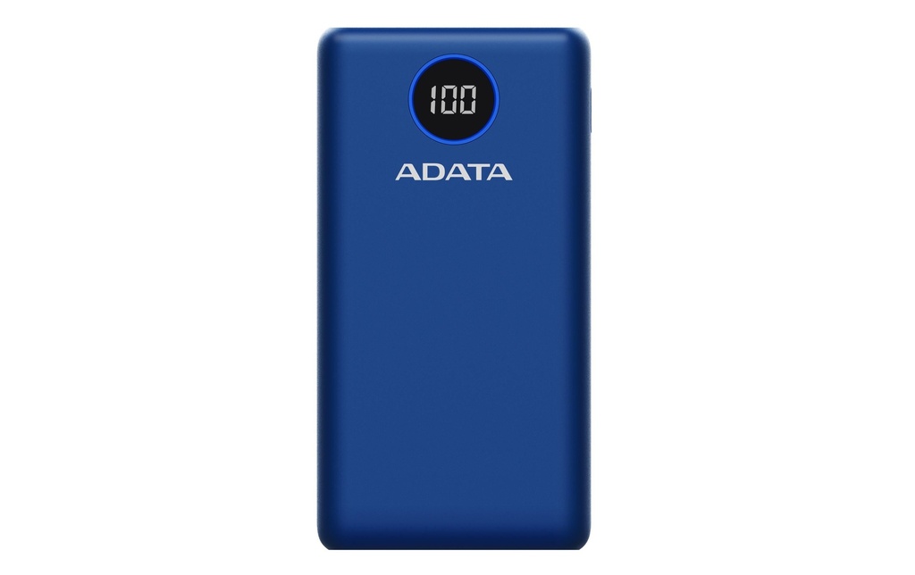ADATA Chargeurs portatifs P20000QCD (20000 mAh, USB-A, USB-C, écran)