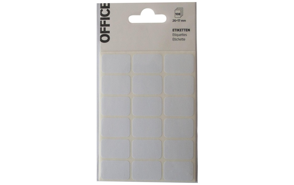 Office Étiquettes universelles 26 x 17 mm 108 pcs.