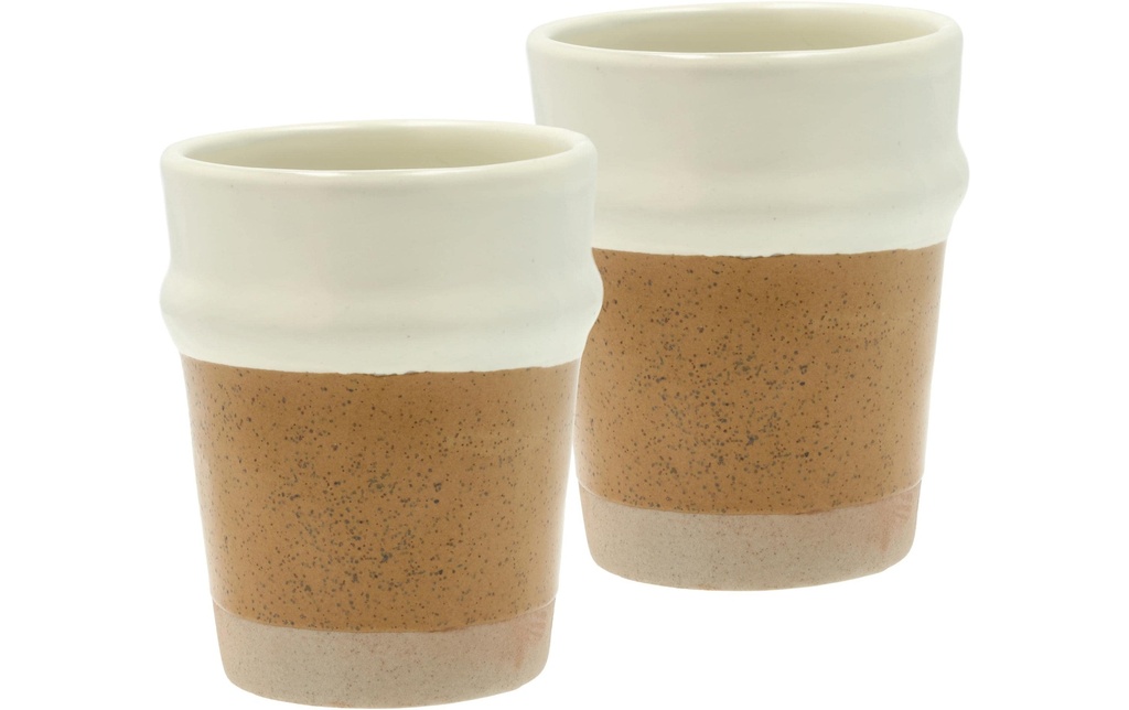 Villa Collection Gobelet à café Evig 350 ml, 2 Pièce/s, Brun/Crème