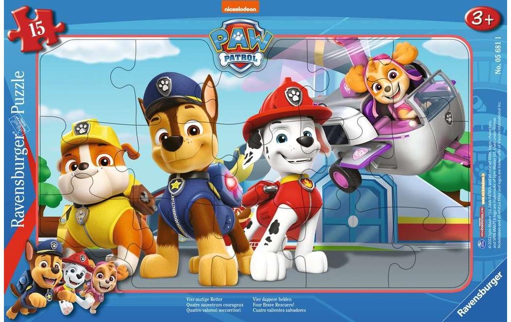 Ravensburger La pat patrouille – Quatre courageux sauveurs