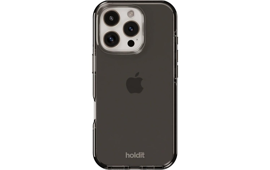 Holdit Coque arrière Seethru iPhone 16 Pro Noir
