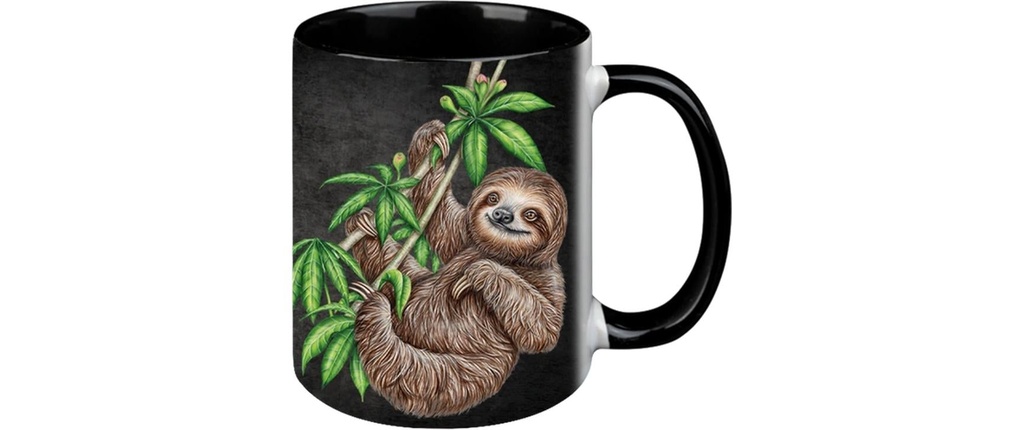 creanorm Tasse paresseux Black Edition 330 ml, 1 Pièce/s, Noir