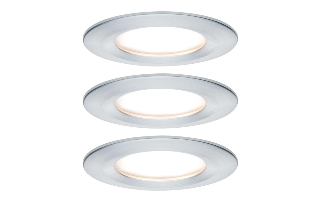 Paulmann Spot encastré Nova Plus Coin Starr Set, 3 x 6 W, 2700 K, argenté