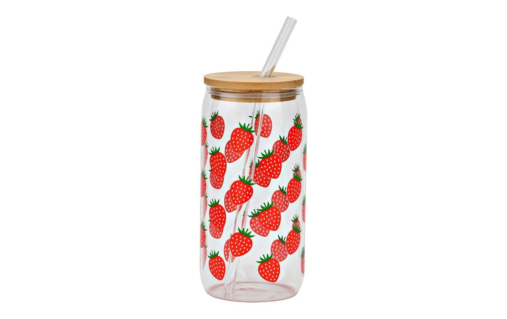 G. Wurm Verre Fraise 500 ml, 1 Pièce/s, Rouge/Transparent