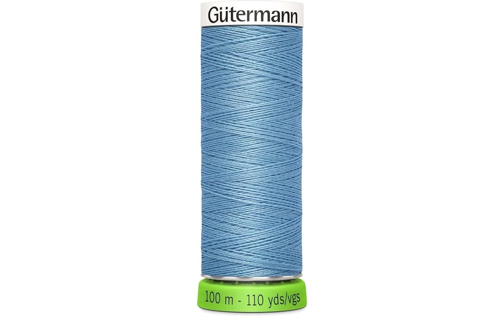 Gütermann Fil à coudre et à broder Machine à coudre rPET 100 m Bleu ciel