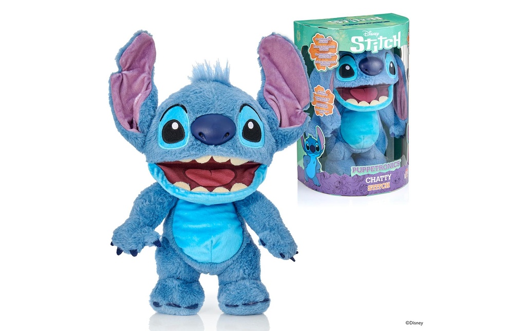Stitch Peluche fonctionnelle Chatty Stitch 30 cm, Assorti