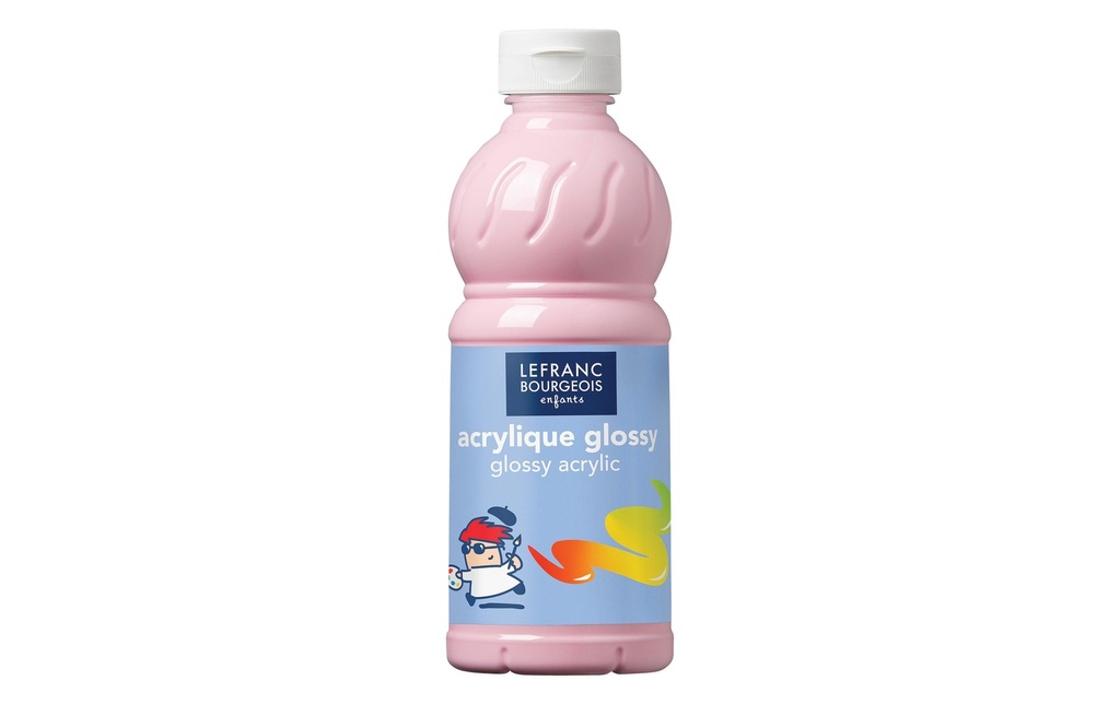 LEFRANC Peinture acrylique Glossy 500 ml, Rose