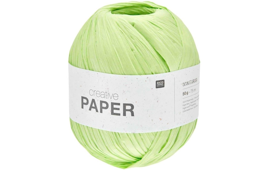 Rico Design Papier de laine vert clair, 75 m