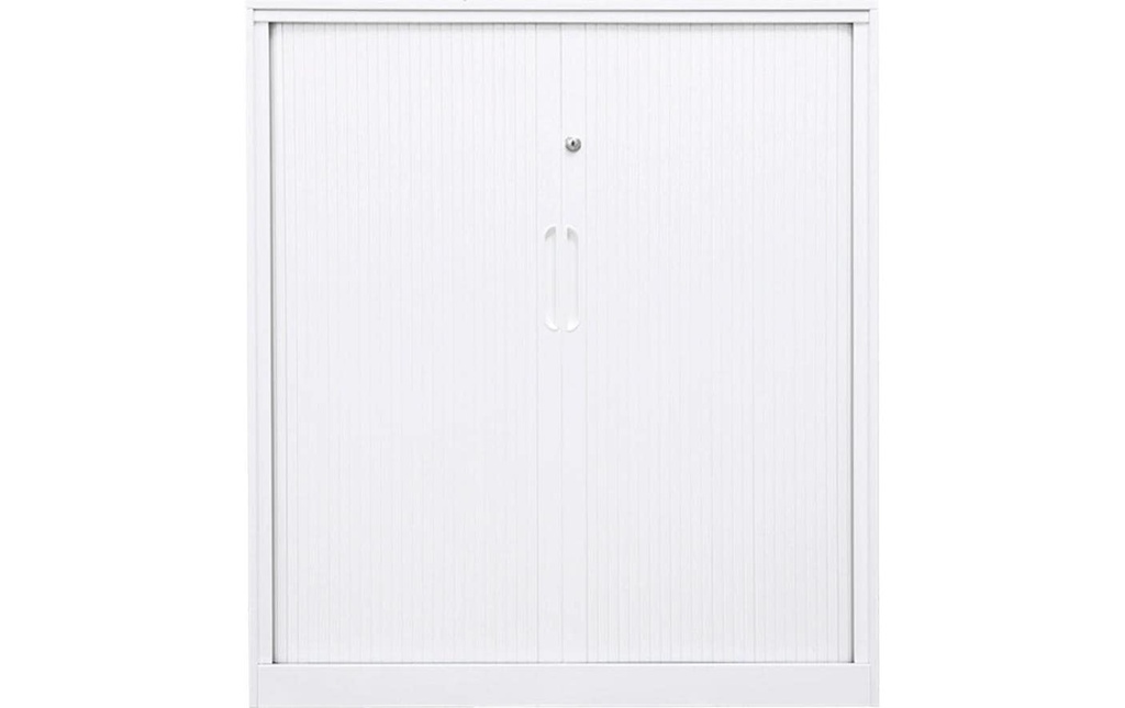 Contini Armoire à rideau 900 x 900 x 450 mm, blanc