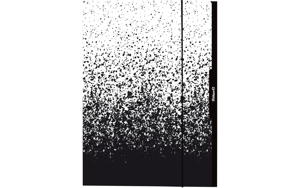 Herlitz Portfolio à ruban élastique A3, noir/blanc