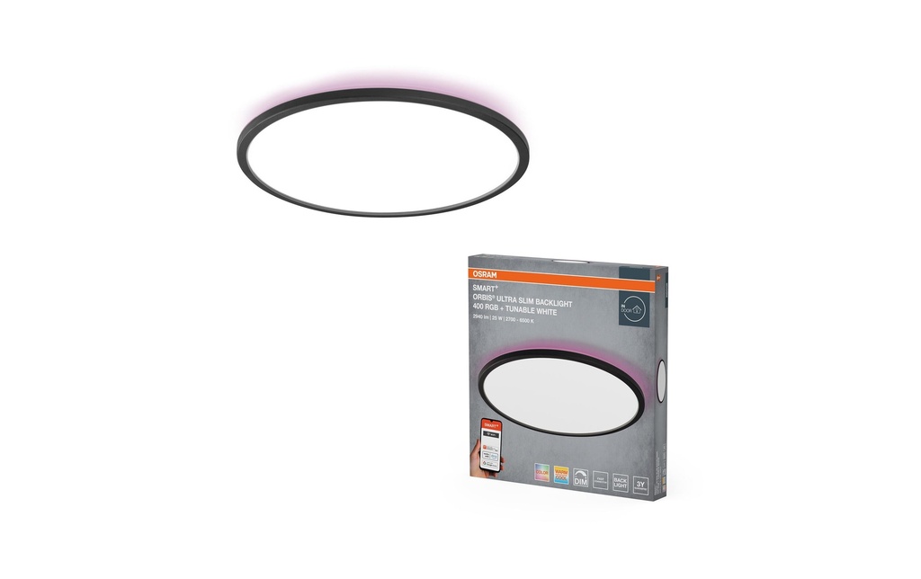 OSRAM Panneau à LED SMART+ Orbis Ceiling Black 400 mm RGBW