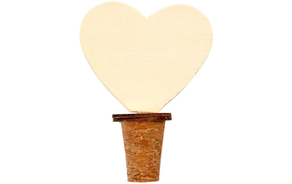 Creativ Company Article en bois Bouchon de bouteille 9 cm, 12 pièces