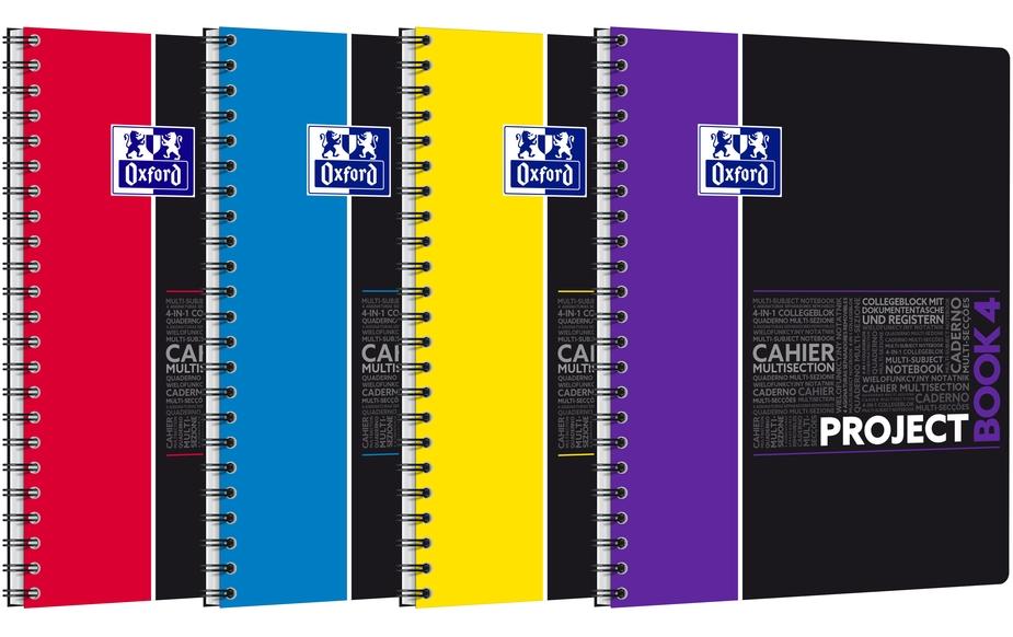 OXFORD Projektbook A4+ 5mm quadr. (160 pces)