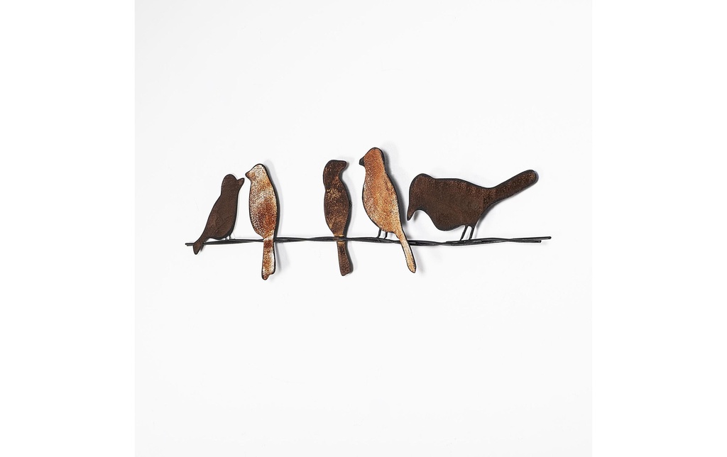 Wallxpert Décoration de mur Birds 81 x 18 cm