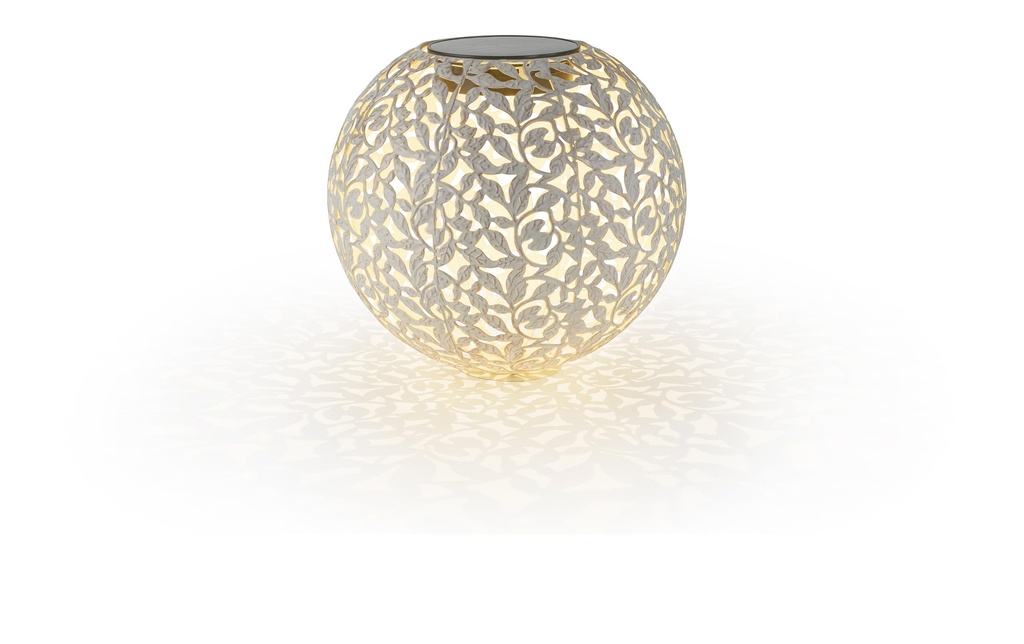 STT Lanterne Solar Antic Ball Rosy, Ø 30 cm, Blanc mat/White