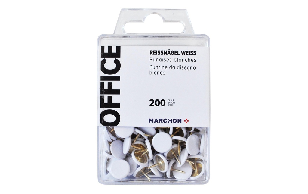 Office Punaise 200 Stk. Blanc