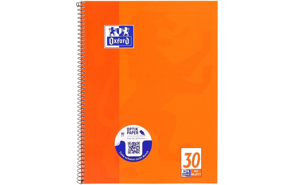 [266050359] OXFORD Bloc collège A4+ blanco orange (160 pces)