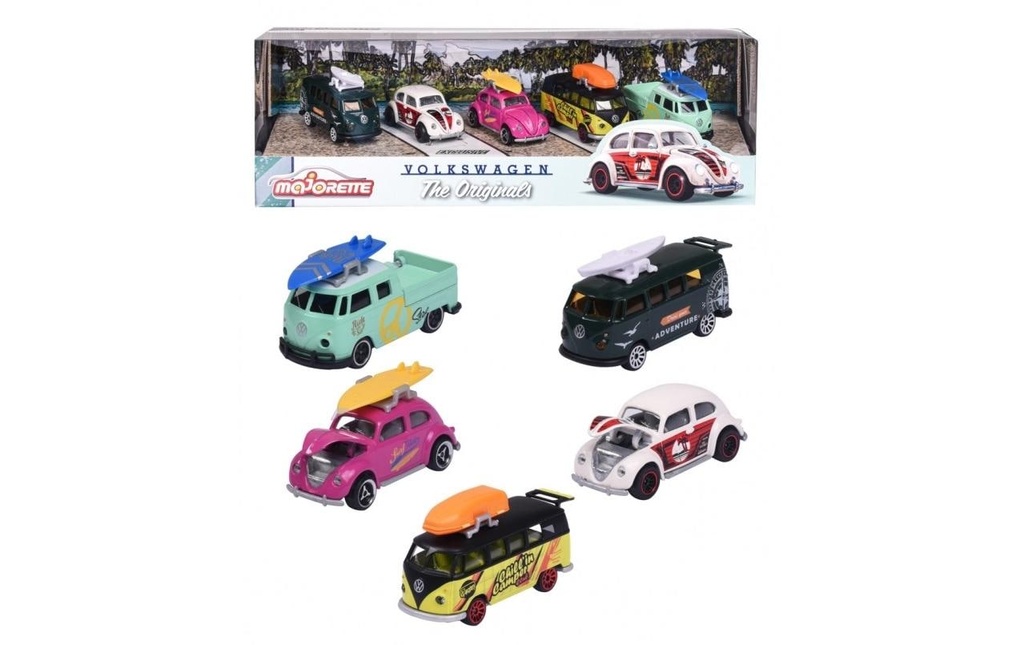 Majorette Voiture VW The Originals 5 Pieces Pack