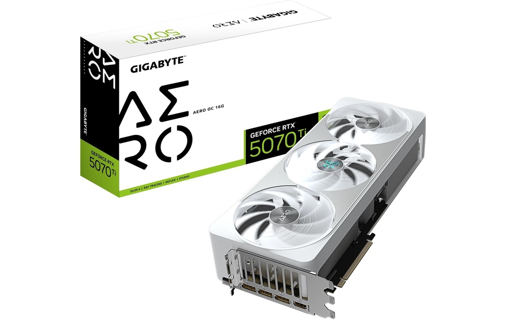 Gigabyte Carte graphique GeForce RTX 5070 Ti AERO OC 16 GB