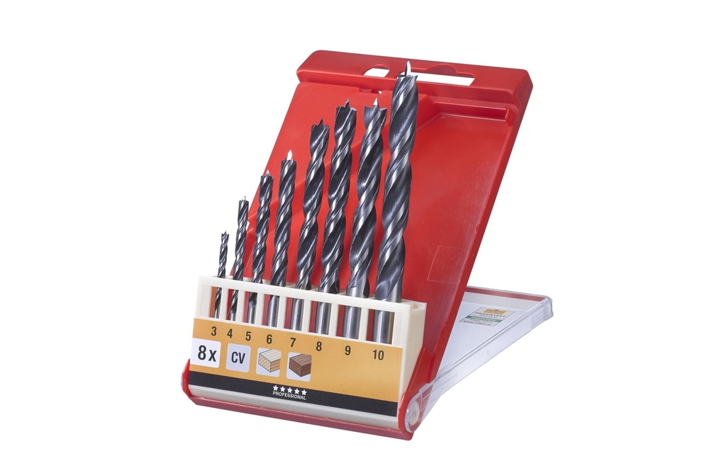 kwb Kits de forets à bois CV 3-10 mm 8 pièces