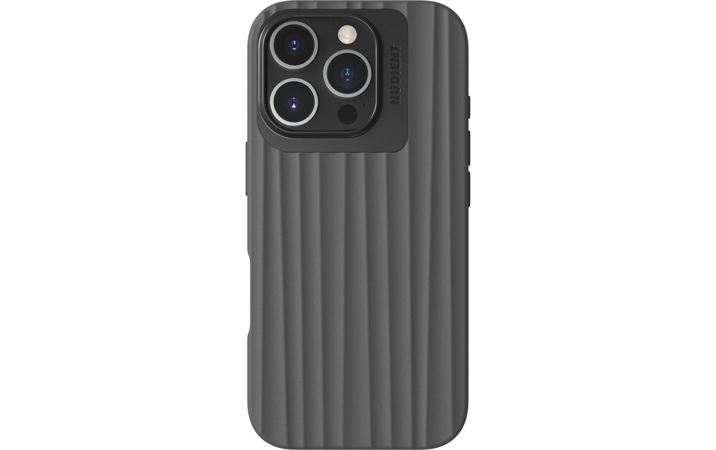Nudient Coque arrière Bold MagSafe iPhone 16 Pro Storm Black