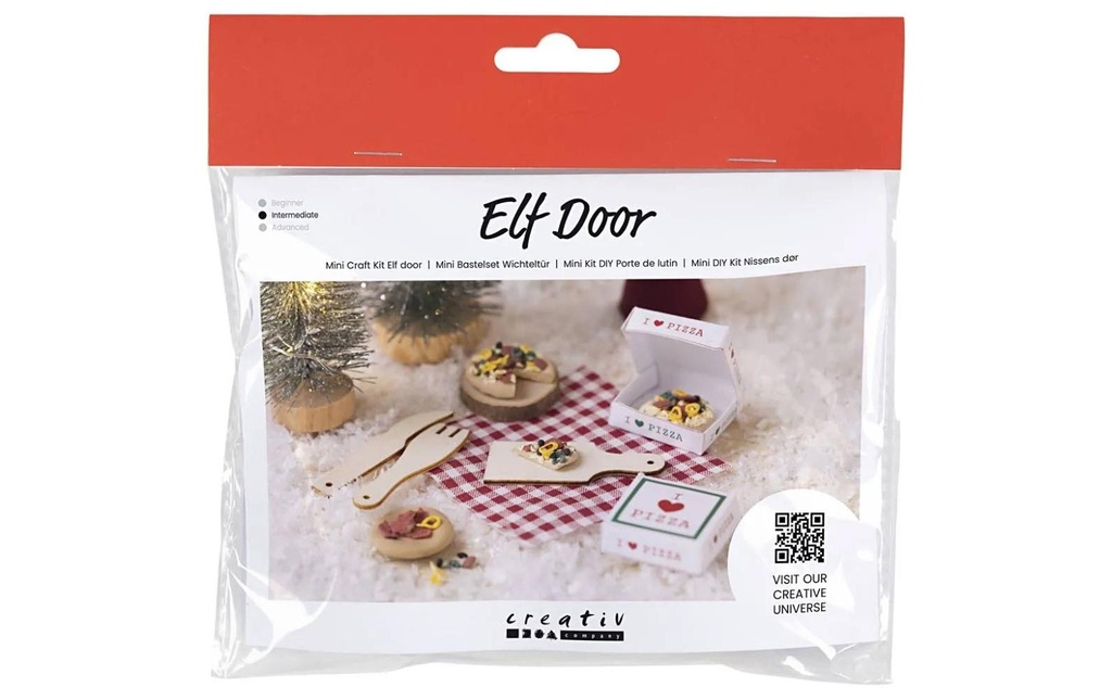Creativ Company Mini ustensiles Porte des elfes / porte des lutins Scène Pizza