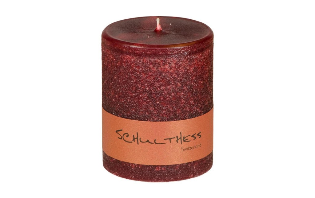 Schulthess Kerzen Bougie Rouge foncé 8 cm