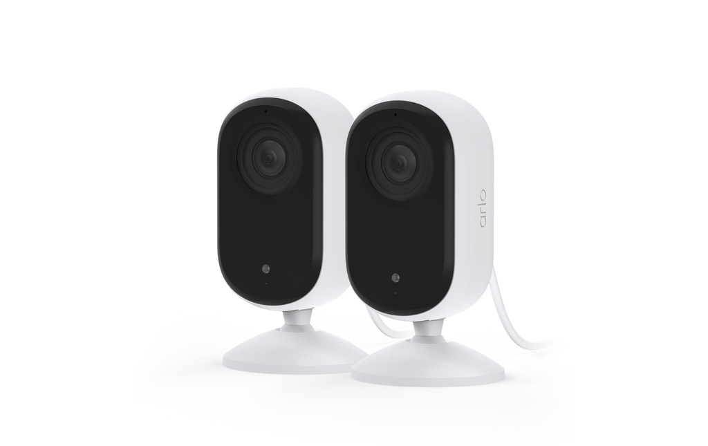 Arlo Essential 2K Indoor VMC3260 Blanc, set de 2