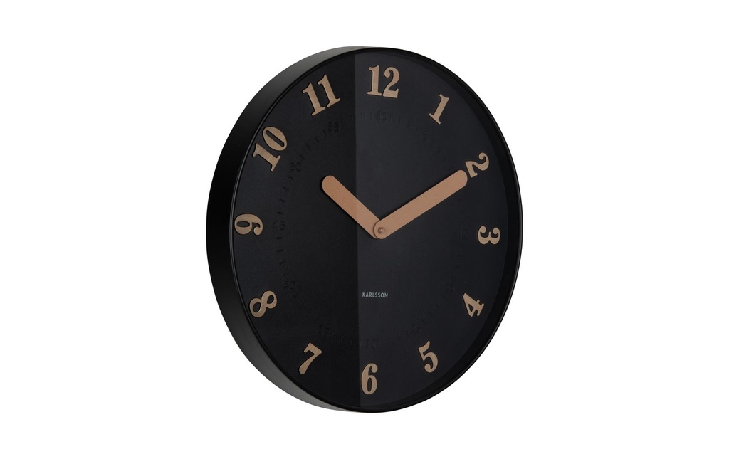 KARLSSON Horloge murale Amena 40 cm, Black