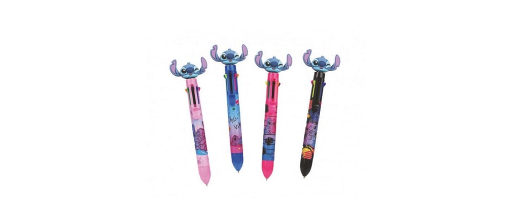 Dreams and Fantasy Stylo à bille multicolore Stitch 0,5 mm, 8 couleurs