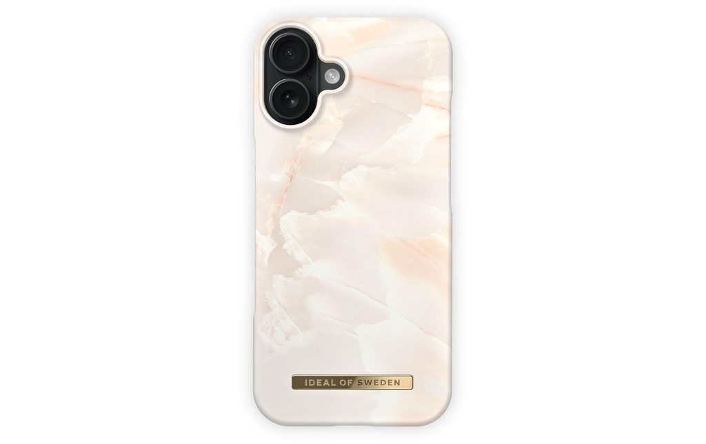 Ideal of Sweden Coque arrière iPhone 16 Pearl Marble