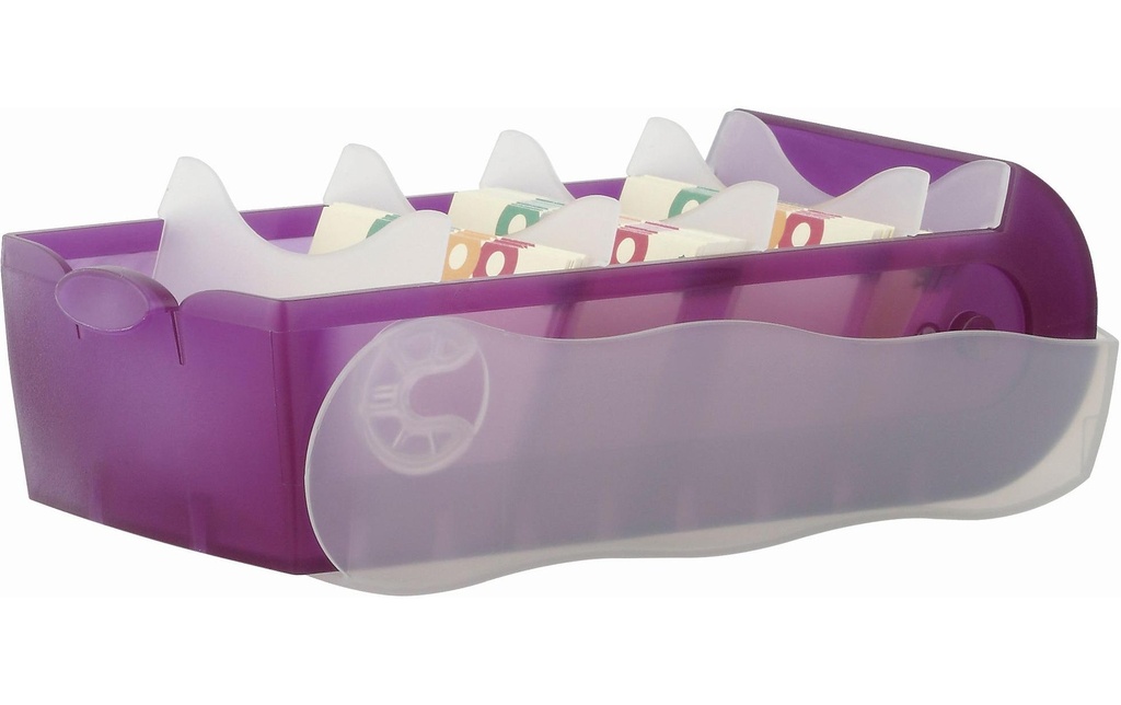 HAN Boîte à fiches Croco A8, Violet