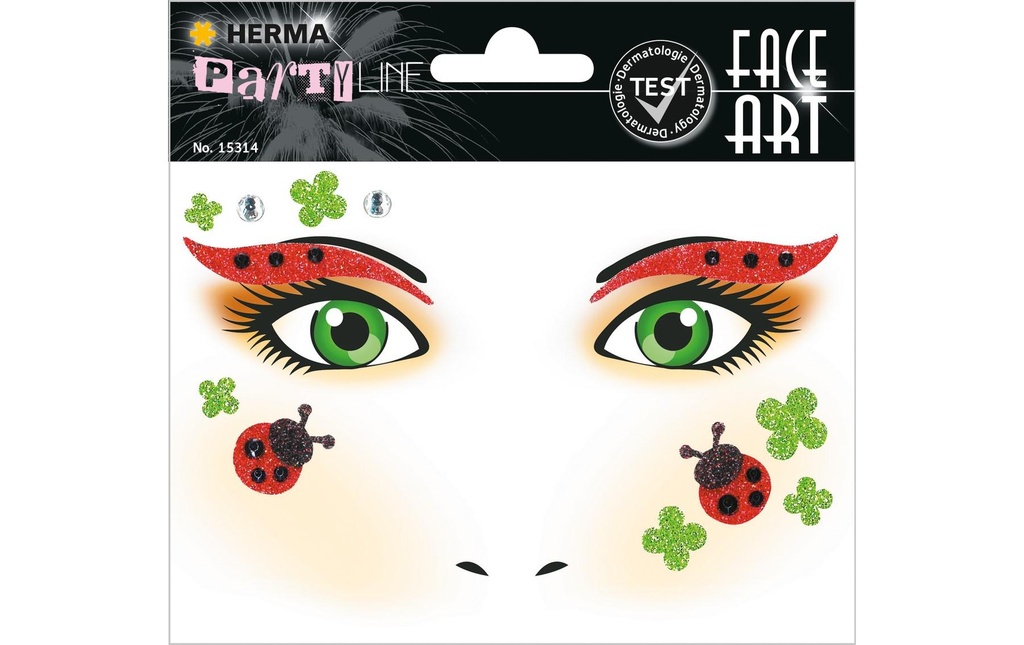 Herma Stickers Face Art Coccinelle, 1 Pièce/s