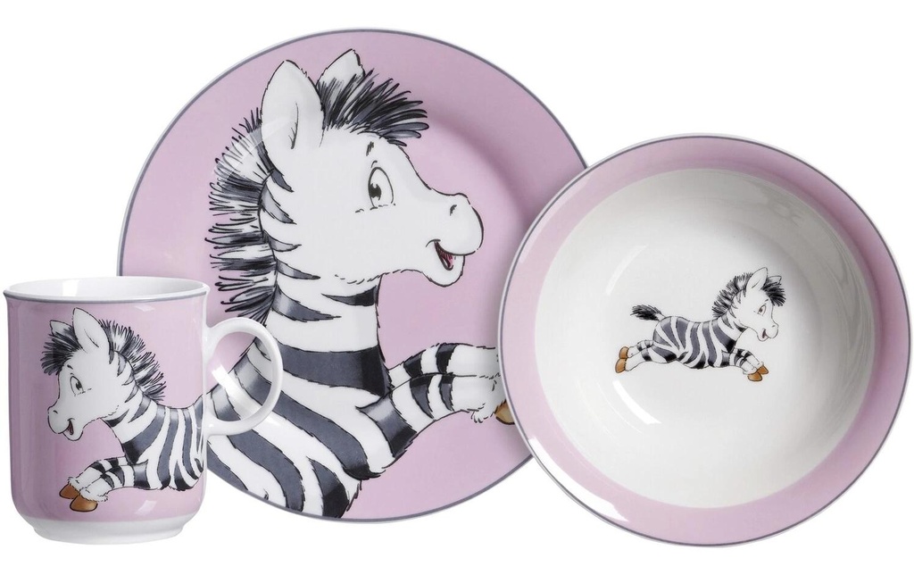 Ritzenhoff & Breker Service de table pour enfants Happy Zoo Zoé 3 pièces