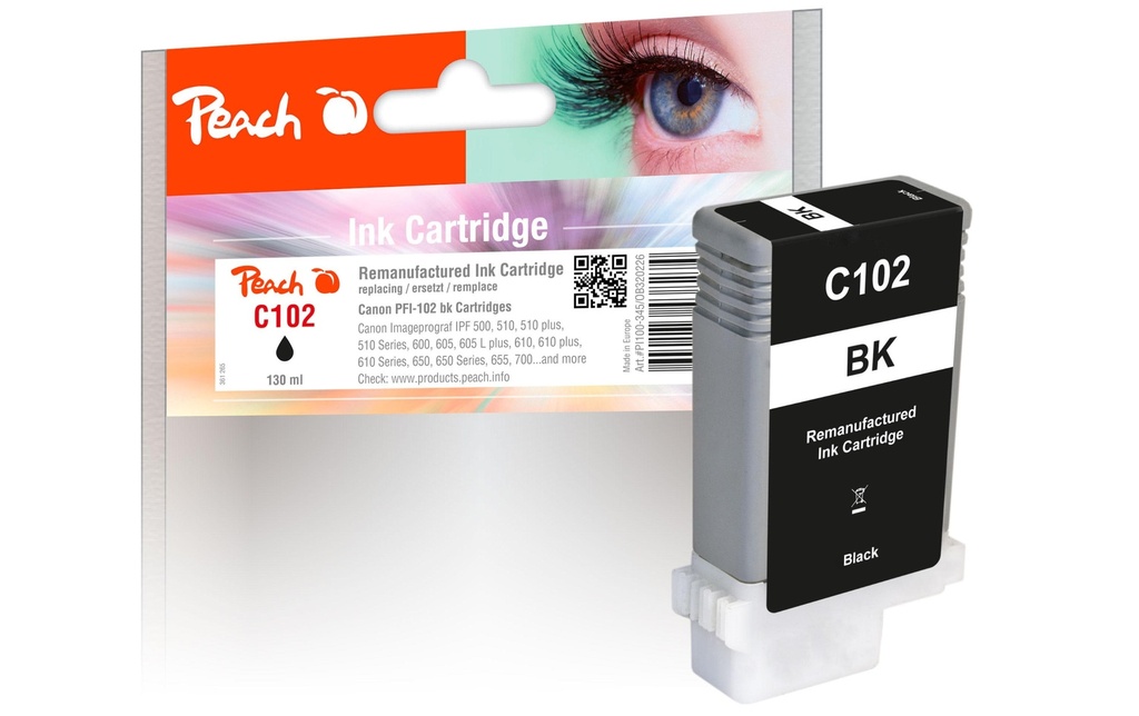 Peach Encre Canon PFI-102 noir