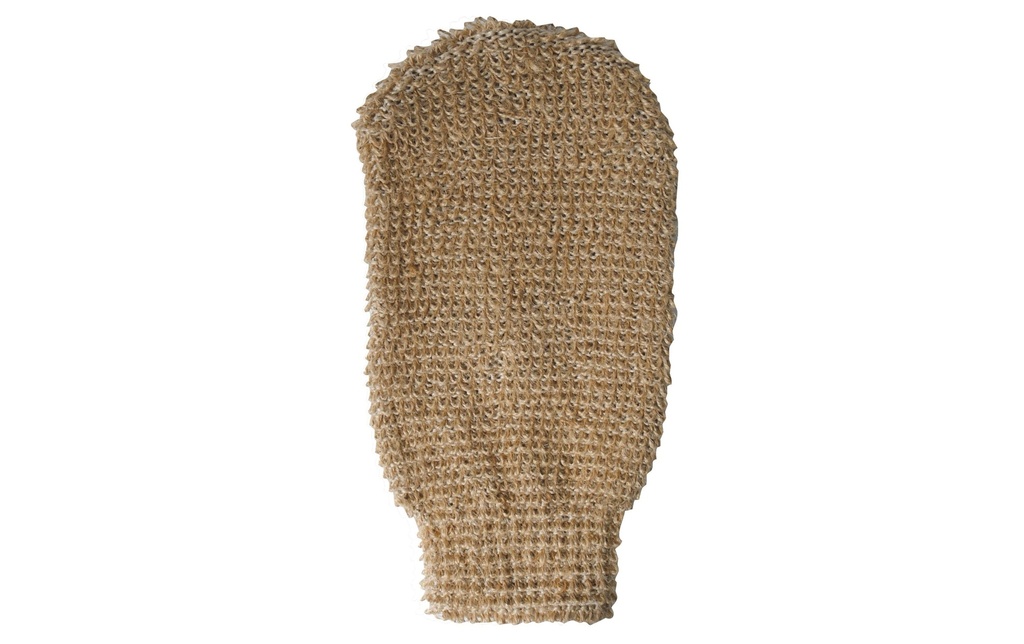 MSV Gants pour peeling en jute 25.5 x 11.5 cm, Marron