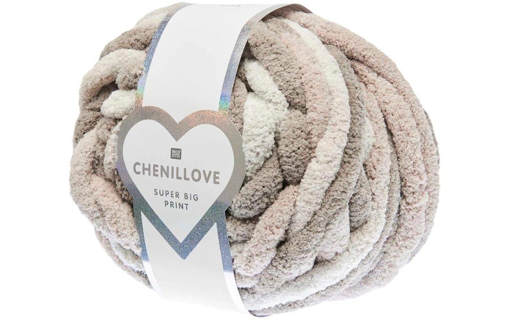Rico Design Laine Chenillove Super Big Print 300 g, Nature