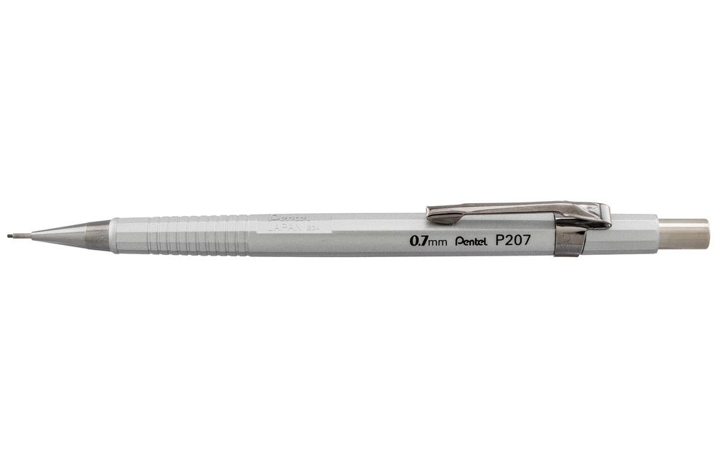 pentel Porte-mines Sharp 0,7 mm, argent métallique
