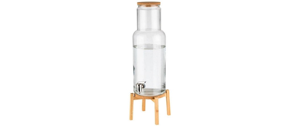 APS Distributeur à boissons Nordic Wood 7.5 litres, Transparent