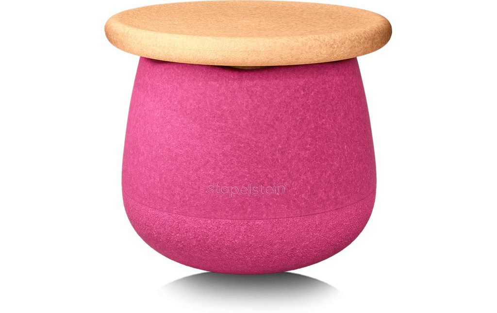 Stapelstein Jouets d’occupation Tabouret pour enfants - rose / marron