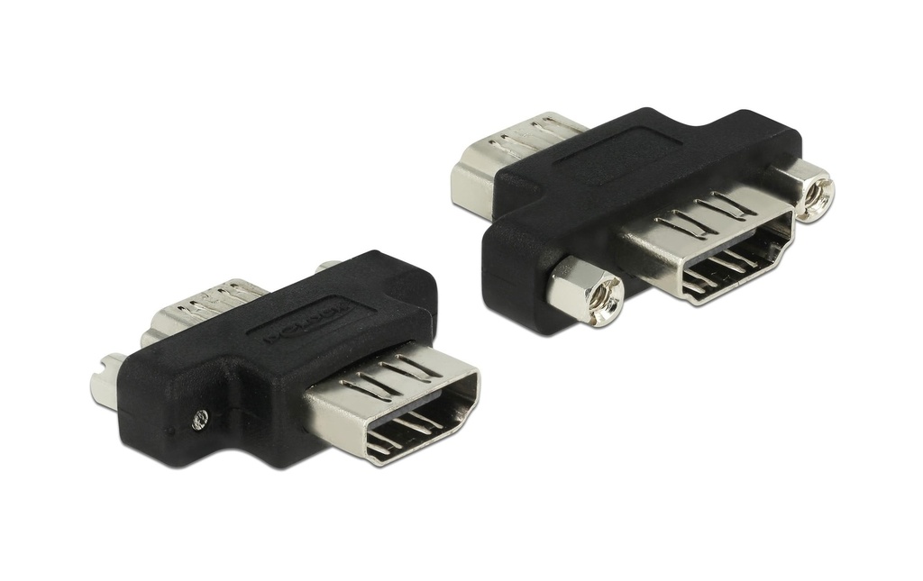 Delock Adaptateur à visser HDMI - HDMI, 1 pièce